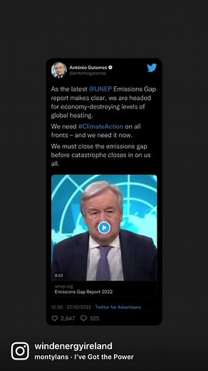 Weve got the power to power Ireland with renewable energy. With enough support, fossil fuels could be pushed off the electricity grid for good. This halloween, be an advocate for wind energy. #wevegotthis #windenergy #fossilfuels #climatechange