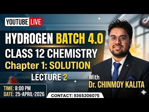 Live Lec 2 | Chapter 1 | Hydrogen Batch 4.0 | Class 12 Chemistry