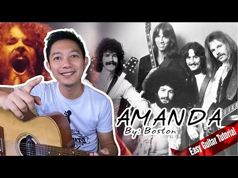 AMANDA BY BOSTON | EASY GUITAR TUTORIAL | BEGINNERS