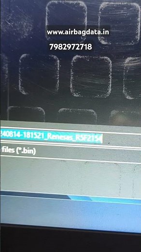 How To Read Renesas Mcu R5F2154 ! Airbag Module Programming ! Airbag Module Reset ! Airbag #ytshorts