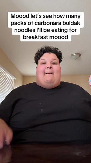 Eating Buldak Carbonara Noodles Mukbang for Breakfast