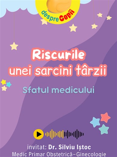 🤍 Sarcina târzie vine cu multe emoții dar și cu riscuri despre care e important să știi. 👉 Află ce înseamnă insuficiența placentară și preeclampsia, explicate de Dr. Silviu Iștoc! 📢 Dă share, informația corectă poate face diferența pentru o viitoare mamă. ▶️ Materialul complet este pe YouTube DesprecopiiTV sau aici https://desprecopii.info/bPmat #Desprecopii #Sarcina #insarcinata #firsttimemom #pregnancy