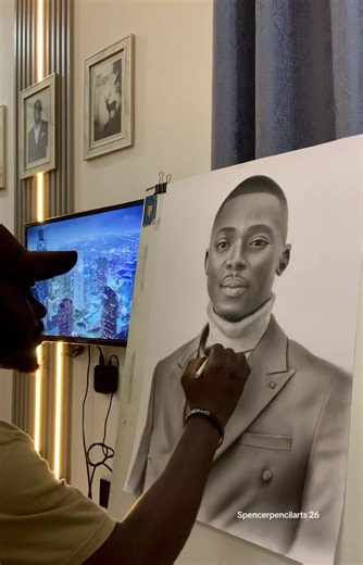 Hyperrealistic Pencil Drawing on Eggshell Paper