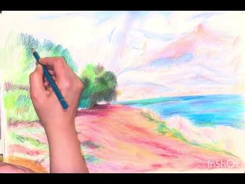 How to paint with color pencil