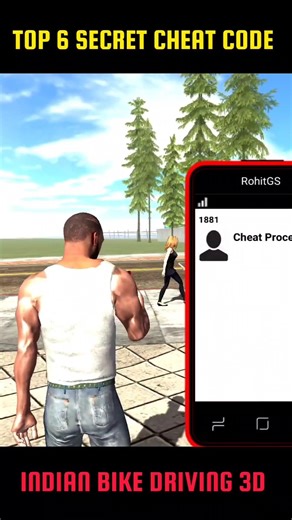 Top 6 Secret Cheat Codes Indian Bike Driving 3d New Update 2026 🤫|Indian Bike Game All Codes#shorts