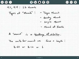 Statics - Video 38: What is a "Moment"? Definition of Moments.