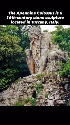 Apennine Colossus #history #historyshorts #italy #tuscany #statue #giant #mountains #arthistory #art