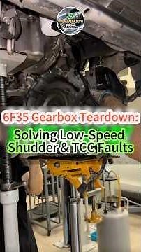 6F35 gearbox teardown: Solveing low speed shudder & TCC faults! #Transmission #mechanics #gearbox