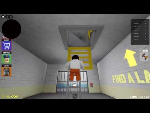 Playing Escape Barry Prison. Succesfully escaped...