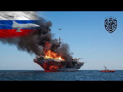 12 menit yang lalu: kapal induk Rusia yang membawa 500 tank dihancurkan oleh F-35 AS.