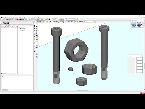 Per Becker- und TurboCAD zu Schrauben und Muttern mit echtem 3D-Gewinde