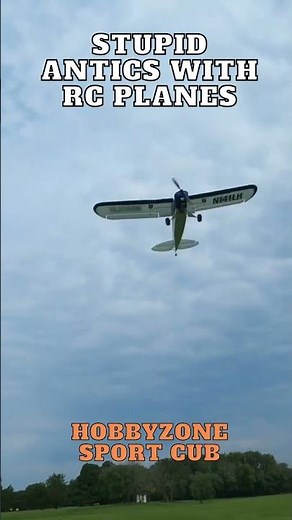 Hobbyzone Sport Cub rc plane antics