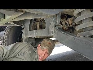 Changing rear brake caliper on M1123 military HMMWV.