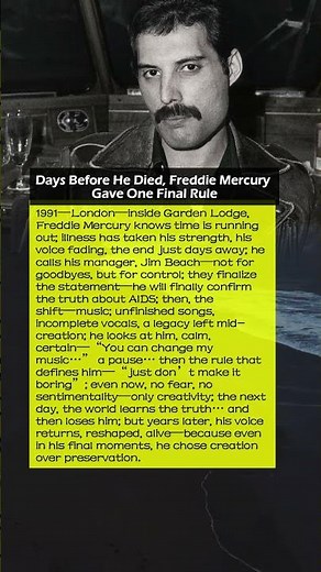 Days Before He Died, Freddie Mercury Gave One Final Rule