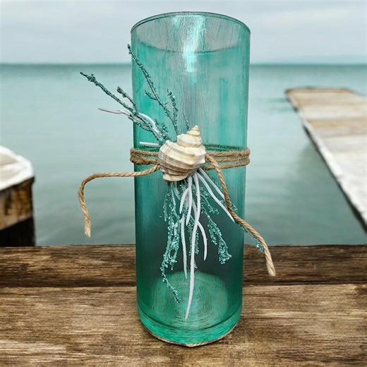 Beach Inspired Vase/candle Holder - Etsy
