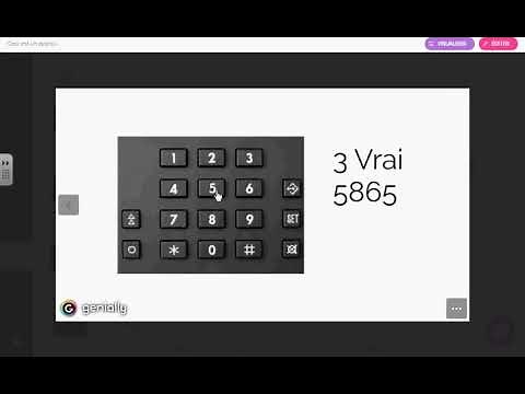 Faire cadenas dans Genially