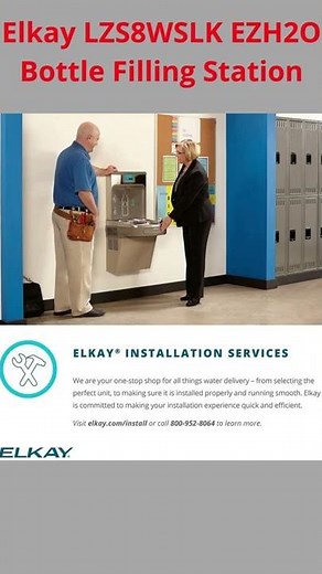 Elkay LZS8WSLK EZH2O Bottle Filling Station Tech Rohi