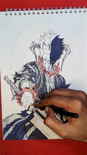 I Drew Ichigo’s BANKAI Form! 🔥⚔️ | BLEACH #IchigoKurosaki #IchigoBankai #AnimeDrawing #ilepaiArt
