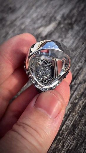 You got wolf rings and then you got WOLF rings! Blank eyes, bare silver teeth and a hyper aggressive expression. You can almost hear the deep growl and see the drool running from the mouth of my very realistic Sterling Silver Wolf Beast Ring. My sterling silver Wolf Beast ring is available this final quarter of the year until December 31st. See more info at: BookofAlchemy.com #skull #special #jewelry #tattoo #skulls | Book of Alchemy