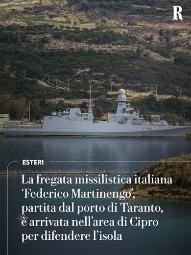Fregata 'Federico Martinengo' in missione a Cipro