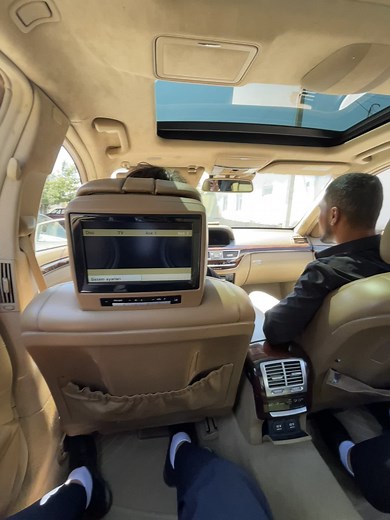 Luxurious Car Interior Experience with Natural Light