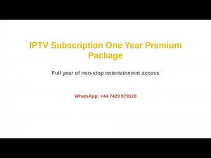 IPTV Subscription One Year Premium Package