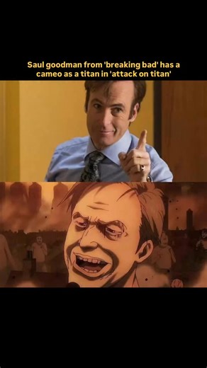 Memoir World on Instagram: "saul goodman from ‘breaking bad’ has a cameo as a titan in ‘attack on titan’ hajime isayama, the creator of aot, said that during the marley arc of the show he was really into watching breaking bad falco was also loosely inspired by jesse pinkman, which is why fans draw parallels between the two shows Follow us and be a part of the memoir community! We do not own any content, credit to the respective owners 🫶"