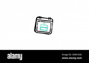 Workday Animated Icon Professional animated icon designed for modern creative use. Perfect for branding, motion graphics, and digital presentations Stock Video Footage - Alamy