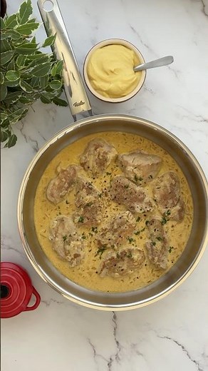 Pork Tenderloin with Mustard Sauce. An easy and quick everyday recipe