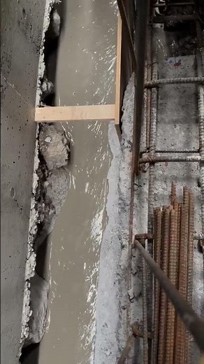 CLSM（Controlled Low-Strength Materials）の充填（埋め戻し）状況 #2