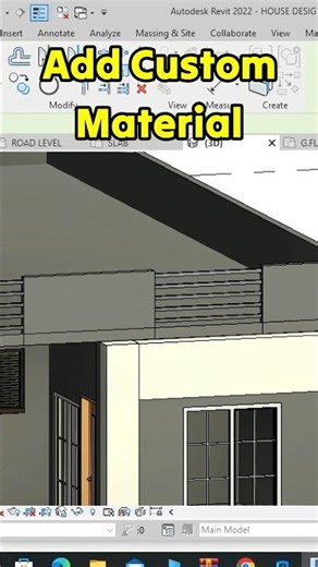 ✅Add Custom Material In Revit #revit #architecture #ytshorts #viralshort