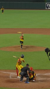 This might be the craziest backflip catch we’ve ever seen 👀 #bananaball #firefighters #baseballplayers #mlbhighlights #trickshot | Banana Ball