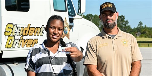 Inmate becomes first woman to graduate from jail’s CDL program with license, endorsements