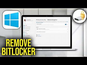 How To Remove BitLocker Encryption in Windows 11