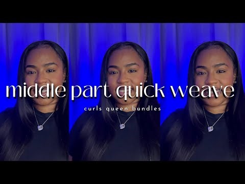 TUTORIAL TUESDAY ✨ | Middle Part Quick Weave (Beginner Friendly)