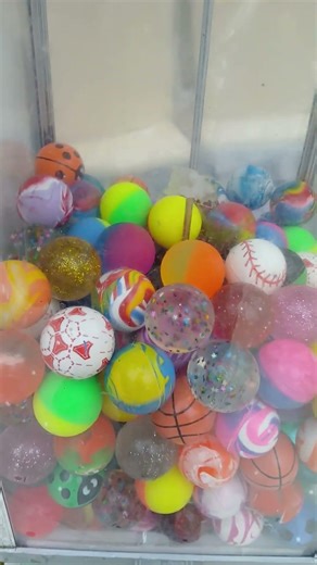 Rainbow Bounce ball release at Bouncyball machine #satisfying #viral #shorts