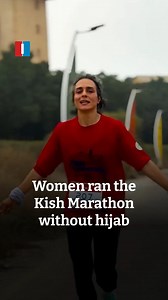 29K views · 599 reactions | . The Kish Island marathon was held Friday with 5,200 in separate men and women heats. A criminal case has been opened against organisers after many women ran without hijab. | Iran International - English | Facebook
