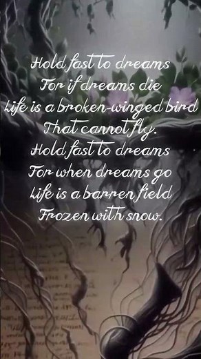 Hold Fast to Dreams – Langston Hughes' Powerful Message – Butterfly Visuals #010