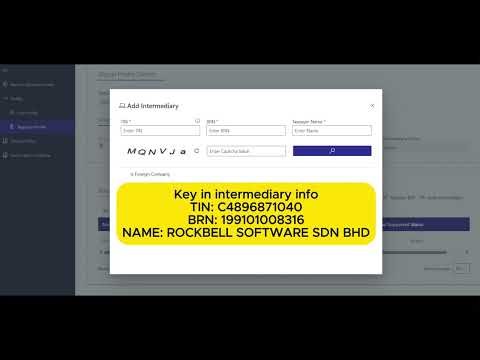 (E-Invoice) Step 1 - Add Intermediary (English)