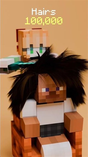 Minecraft 3D Hair Physics: Steve vs Barber 💈