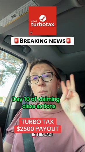 Cherishedsavings on Instagram: "Turbo tax users get your money! #classactionlawsuit #sidehustleschool #sahm #financialfreedom #budgettok"
