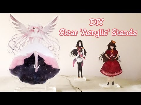 DIY Anime Acrylic Stands with resin