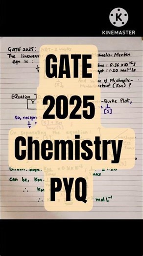 🔥GATE CHEMISTRY PYQ Solved 2025💯 #gatechemistry #gate2025