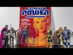 Captain Power Action Figures from Mattel 1987 Vintage Spotlight