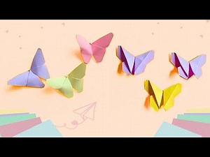 HOW TO MAKE VERY EASY AND CUTE BUTTERFLY ORIGAMI 🦋 | SIMPLE PAPER CRAFT TUTORIAL | DIY