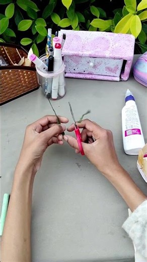 DIY fake leaves 🌿 paper craft ideas #diy #alfiya #alfiya