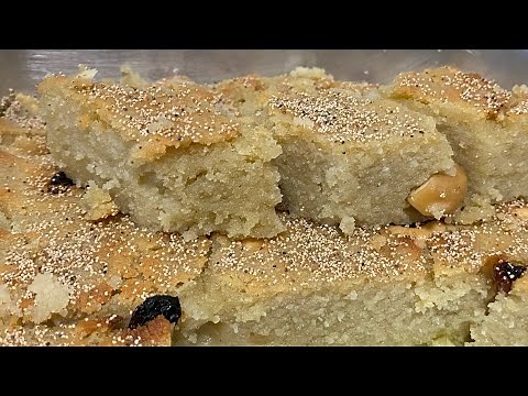 ဆနွင်းမကင်း အလွယ်ဆုံးလုပ်နည်း How to make delicious Myanmar Semolina Cake