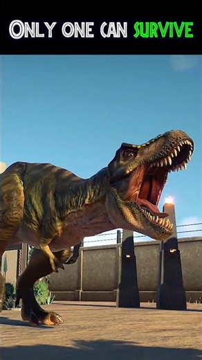 T-Rex 🦖 vs Spinosaurus🐊 Jurassic World Evolution 3🌱 #jurassicworld #dinosaurs #dinosaurshorts