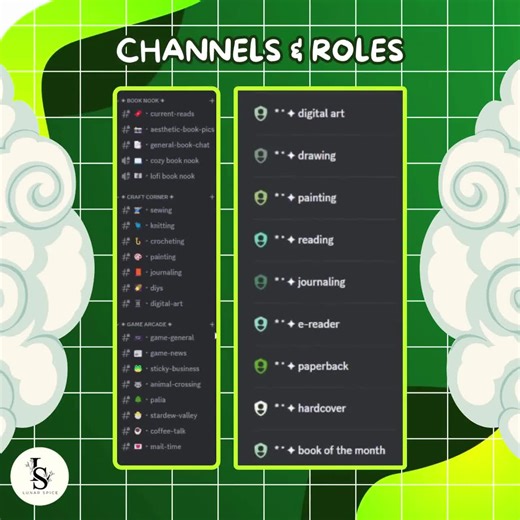 Aesthetic Book Nook Discord Server Template! <3 | Cozy, Aesthetic, Books, Arts & Crafts, Hobbies, Green Theme | Instant Download! - Etsy