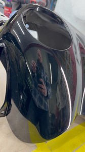 36 reactions | This Triumph Tiger nose cone is so shiny in black, we can literally see our faces in it! ✨ #TriumphTiger #MotorcycleMods #GlossBlack #CustomPaint #BikeLife #ShinyAndChic #TwoWheels #MotoStyle | The Dip Monkey Garage | Facebook